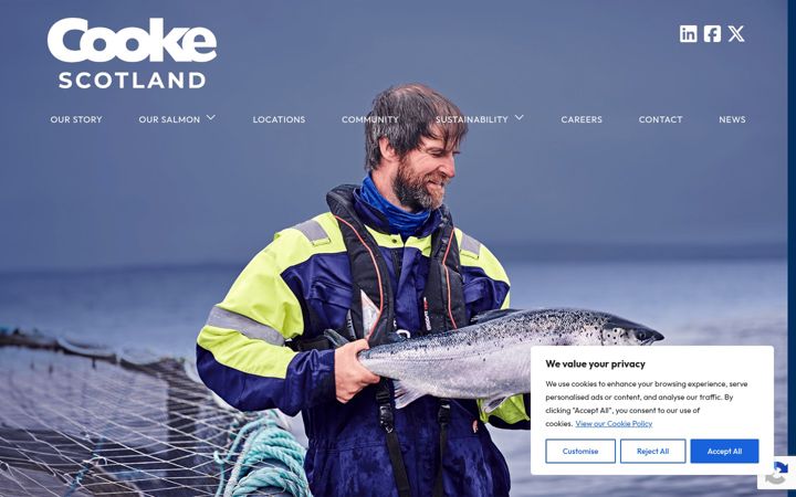 Screenshot of cookescotland.com