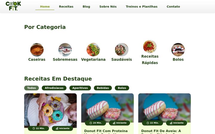 Snimka zaslona za cookfit.com.br
