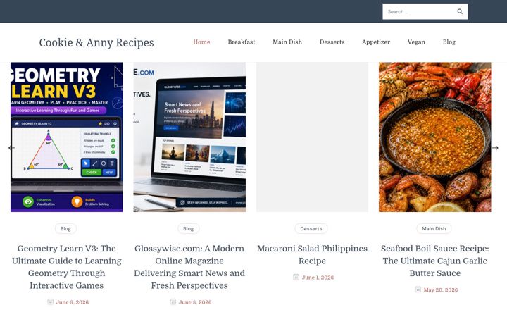 Screenshot of cookieandanny.com