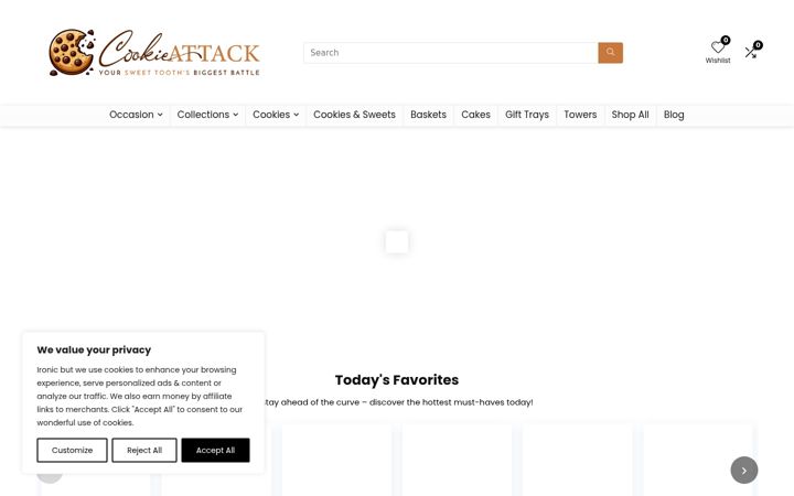 Screenshot of cookieattack.com