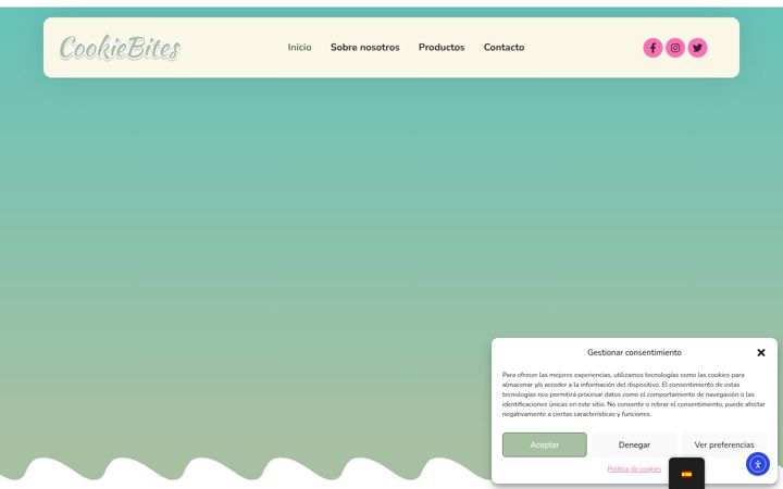 Screenshot of cookiebites.es