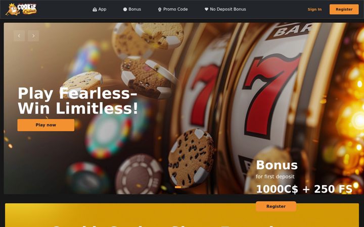 Screenshot of cookiecasino.io
