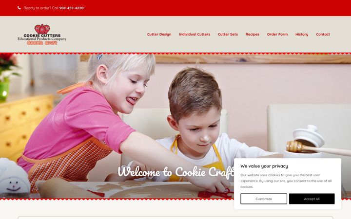 Screenshot of cookiecutters.com