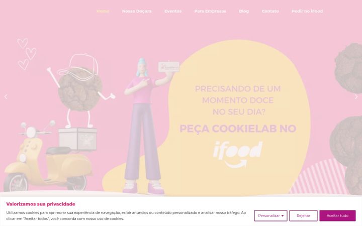 Snimka zaslona za cookielab.com.br