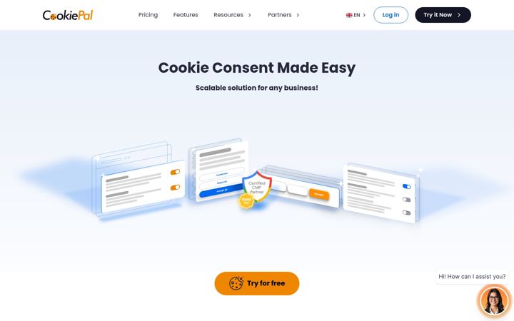 Screenshot of cookiepal.io