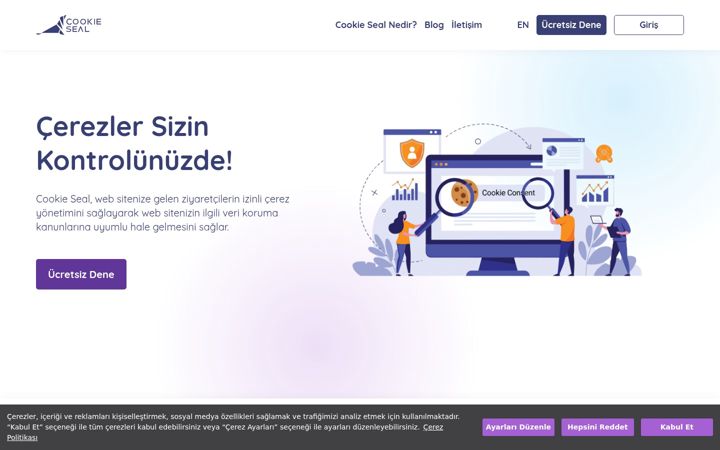 Screenshot of cookieseal.com