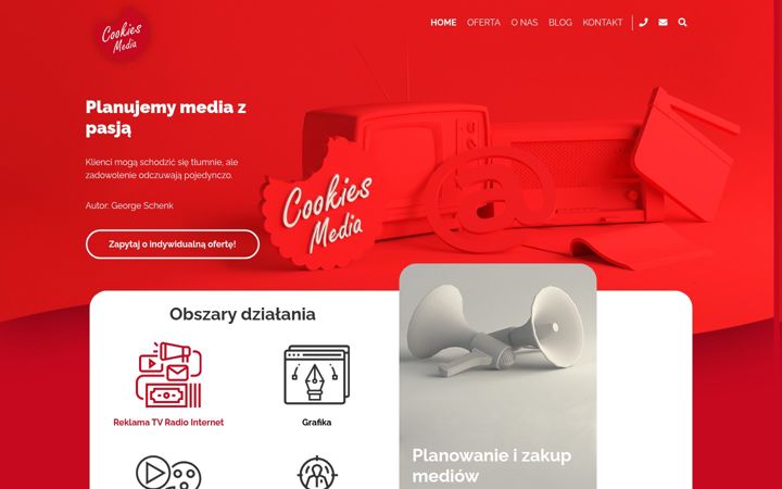 Screenshot ta' cookiesmedia.pl