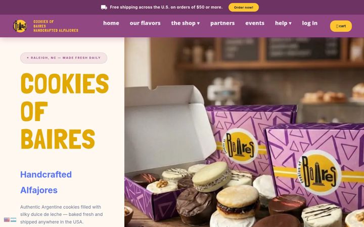 Screenshot of cookiesofbaires.com