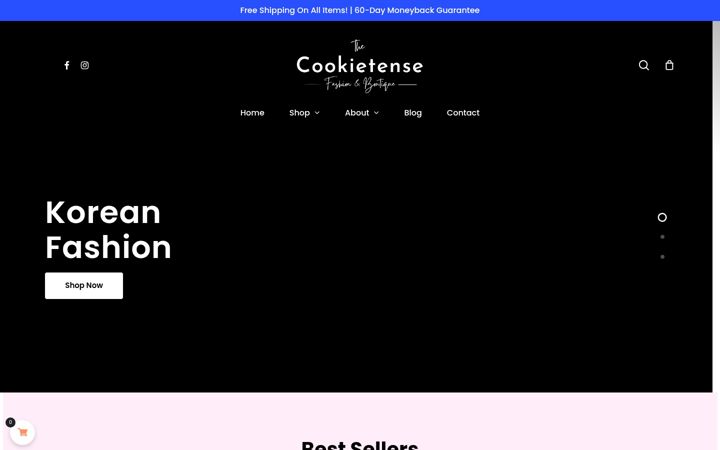 Screenshot of cookietense.com