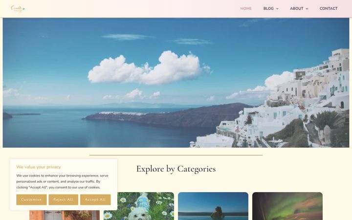 Screenshot of cookietravelclub.co.uk