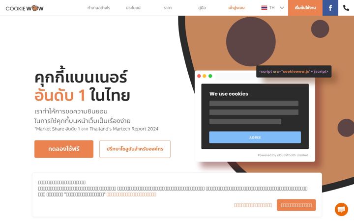 Screenshot of cookiewow.com