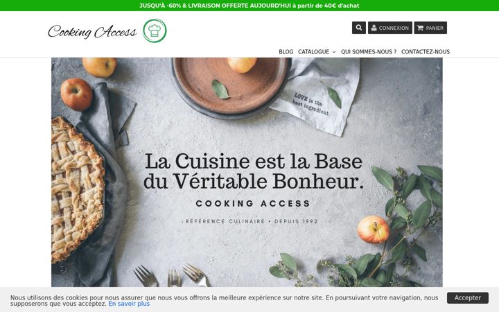 Screenshot of cooking-access.com
