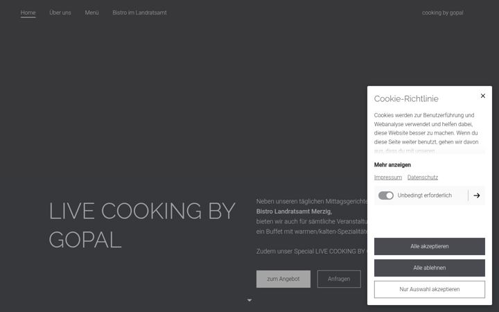 Screenshot of cooking-by-gopal.de