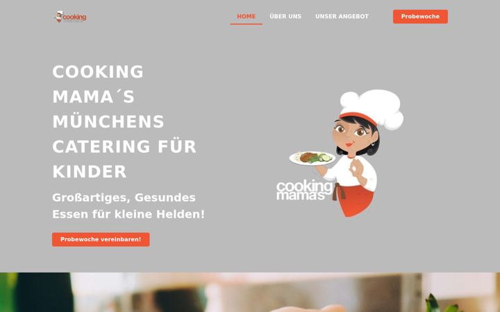 Screenshot of cooking-mamas-catering.de