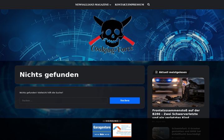 Screenshot of cookingforce.de