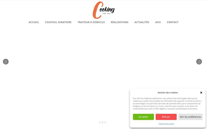 Screenshot of cookingforyou.fr