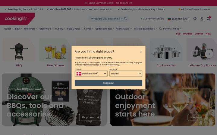 Screenshot of cookinglife.eu