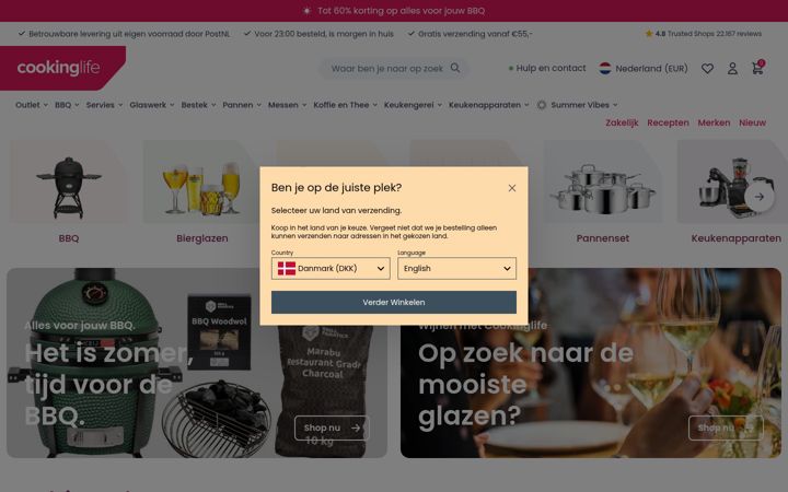 Screenshot of cookinglife.nl