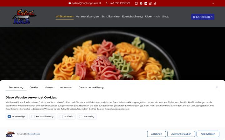 Screenshot of cookingninja.at