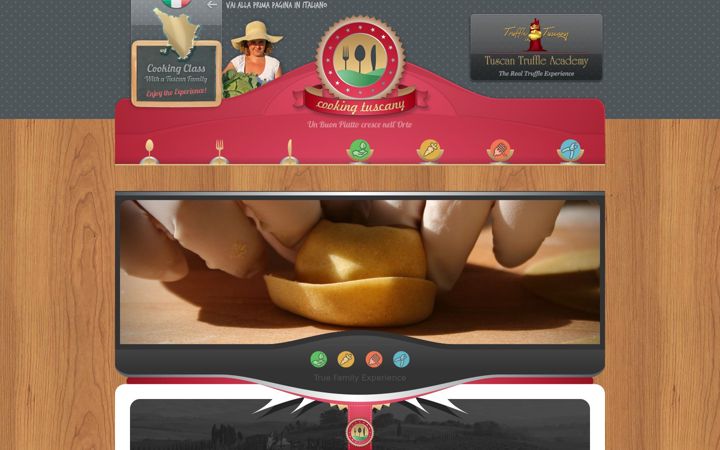 Screenshot of cookingtuscany.it