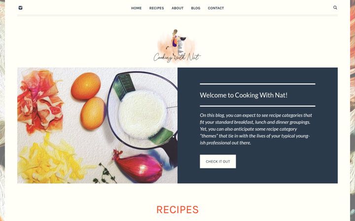 Screenshot of cookingwithnat.com