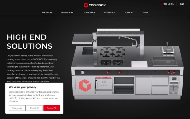 Screenshot di cookinox.si