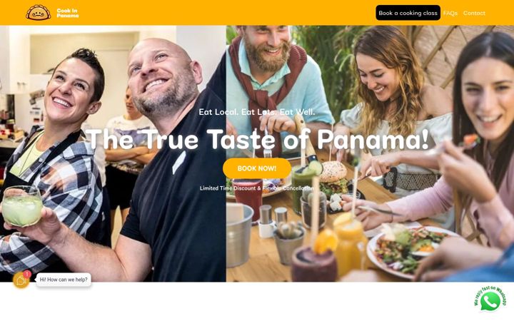 Screenshot of cookinpanama.com