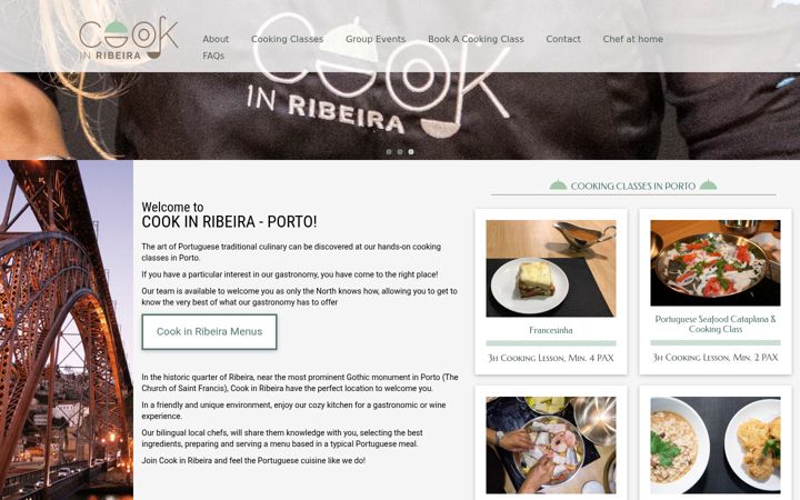 Screenshot of cookinribeira.com