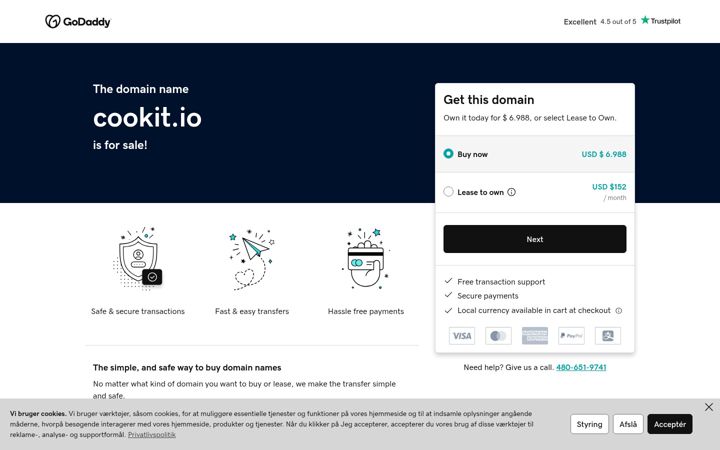 Екранна снимка на cookit.io