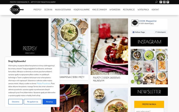 Screenshot of cookmagazine.pl