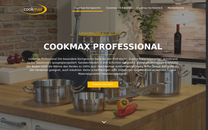Screenshot of cookmax-toepfe.com