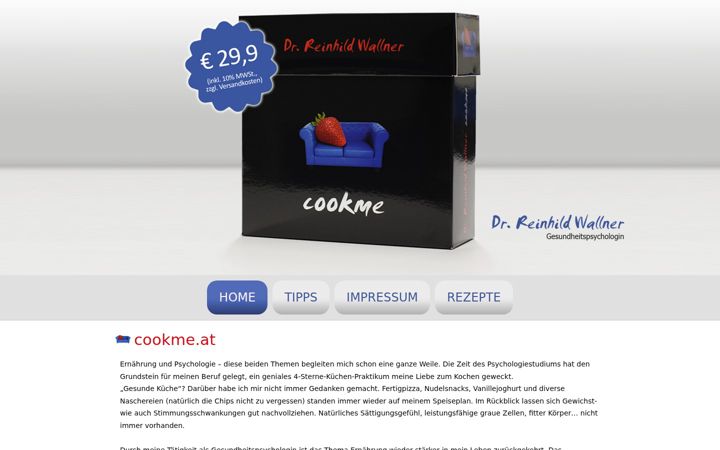 Screenshot of cookme.at