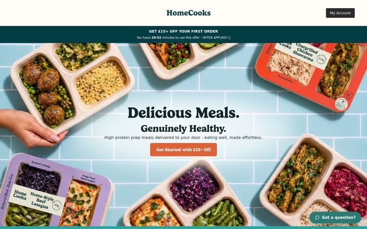 Screenshot of cookmygrub.com