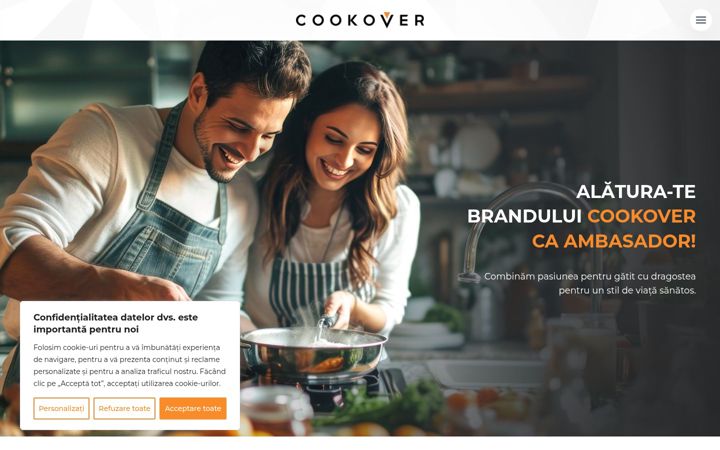 Screenshot of cookoverromania.ro