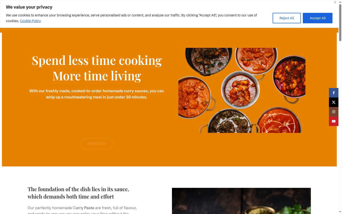 Screenshot tal-banner tal-kunsens muri qabel kwalunkwe interazzjoni
