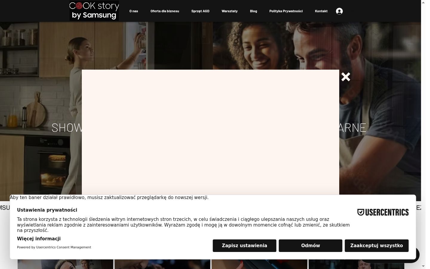 Screenshot tal-banner tal-kunsens muri qabel kwalunkwe interazzjoni