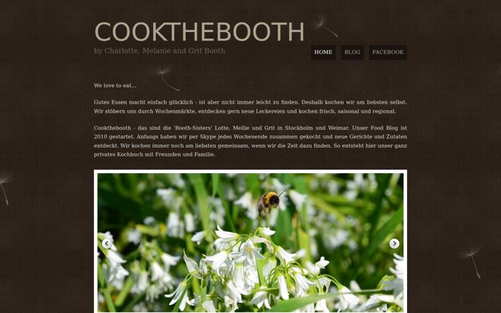 Screenshot of cookthebooth.de