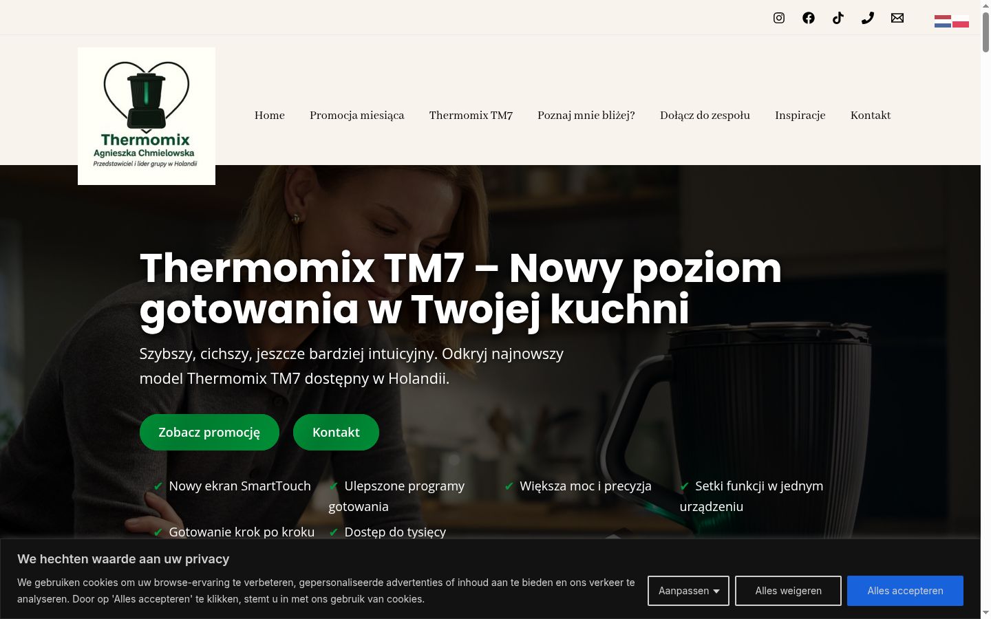 Snimka zaslona bannera za privolu prikazanog prije bilo kakve interakcije