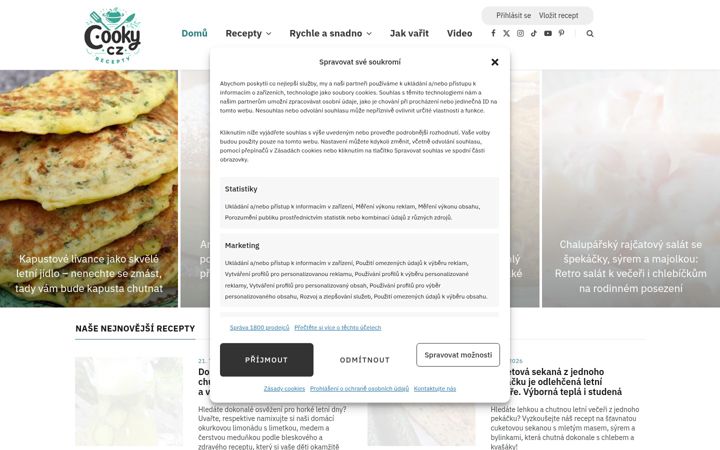 Screenshot of cooky.cz