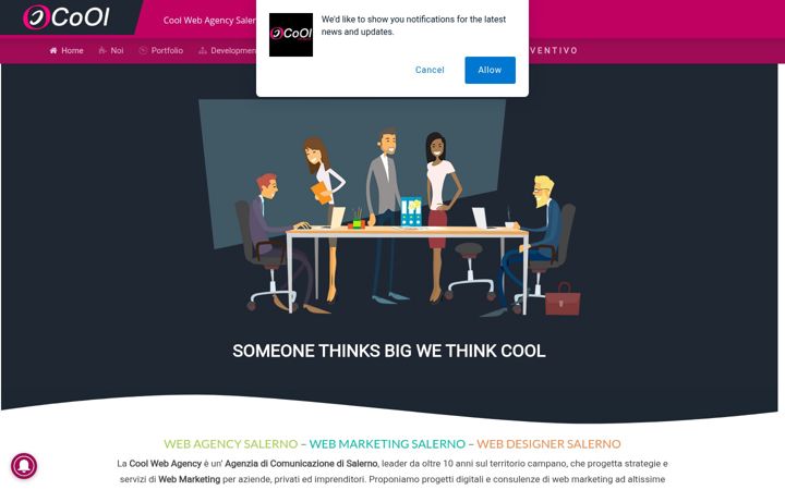 Ekrano kopija cool-agency.it