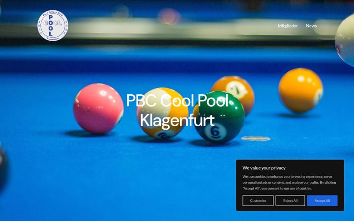 Screenshot of cool-pool-klagenfurt.at