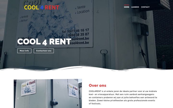 Screenshot of cool4rent.be