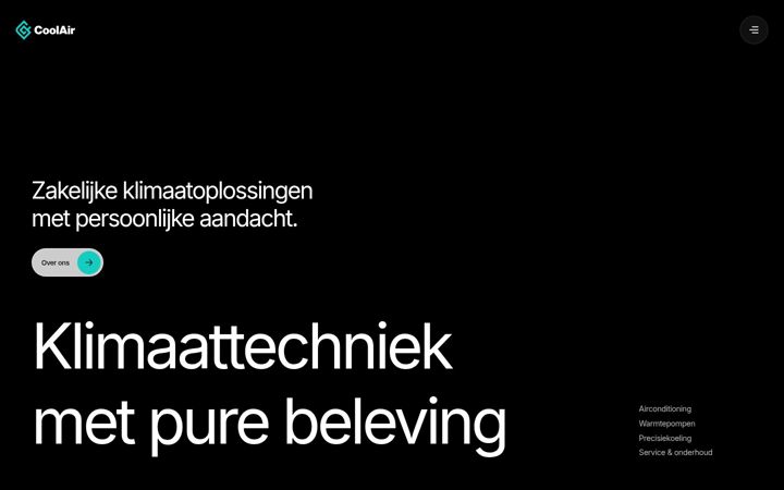 Screenshot of coolairnederland.nl