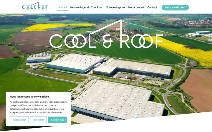 Screenshot of coolandroof.fr