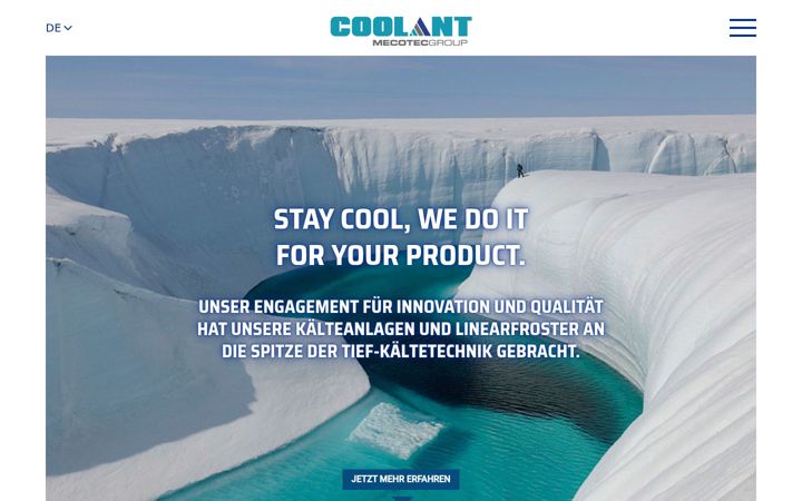 Screenshot of coolant.de