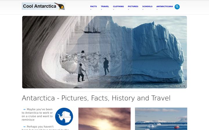 Screenshot of coolantarctica.com