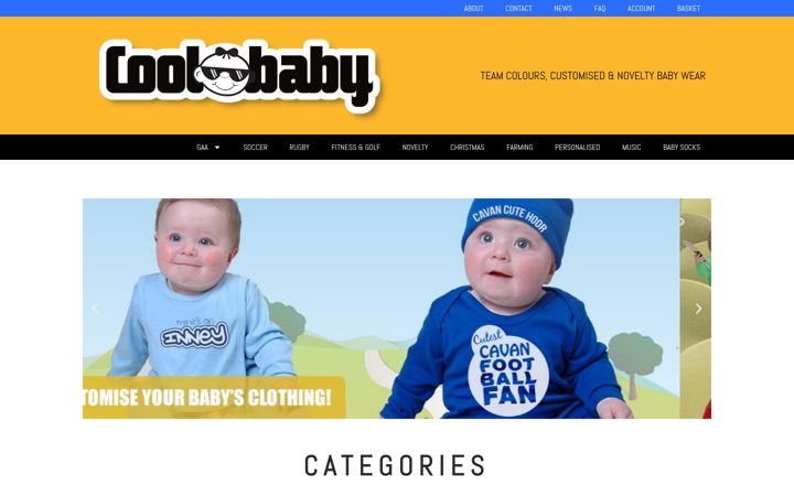Skærmbillede af coolbaby.ie