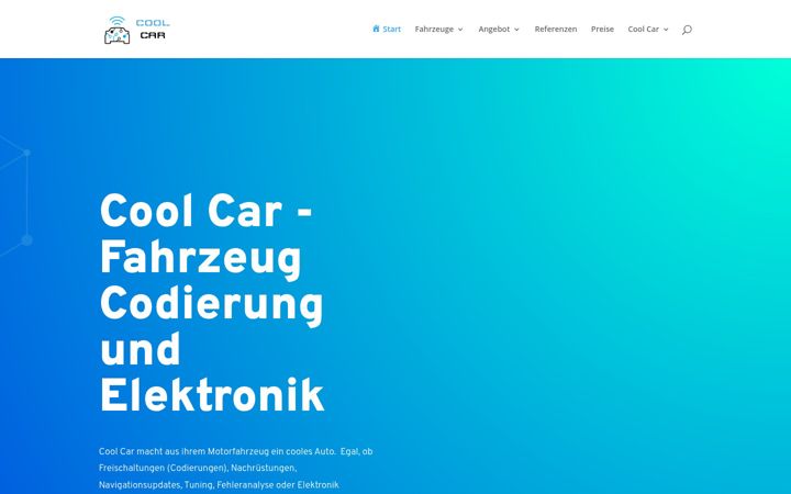 Screenshot of coolcar.ch