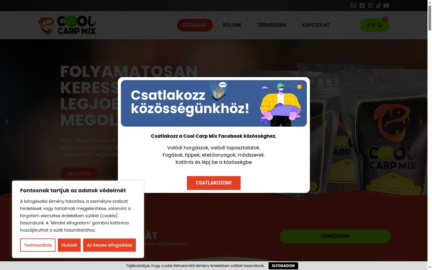 Zrzut ekranu banera zgody wyświetlanego przed jakąkolwiek interakcją