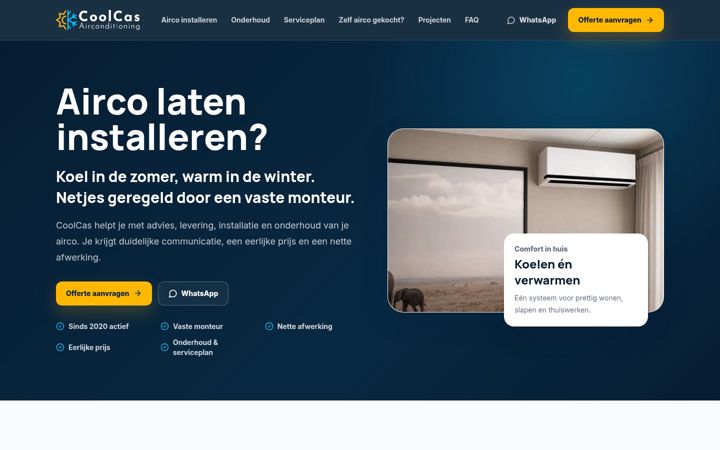 Screenshot of coolcas.nl
